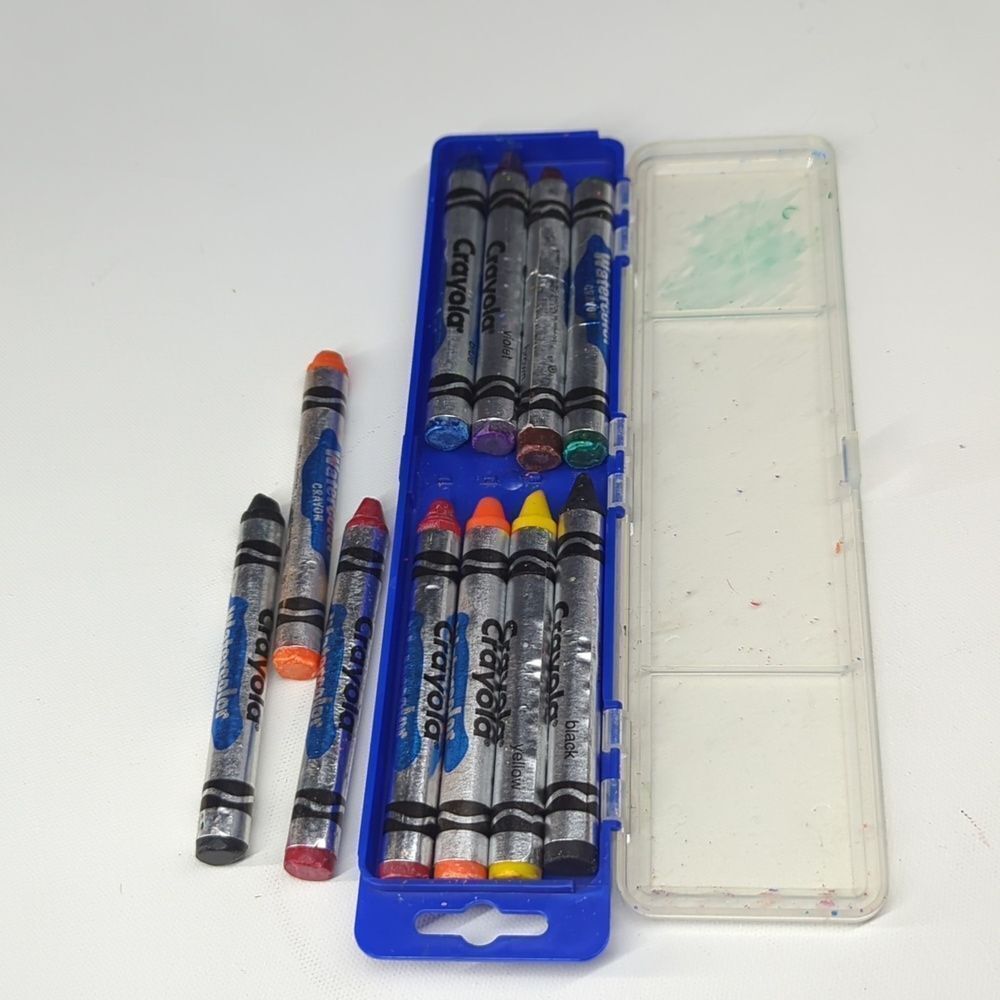 Vintage Crayola Washable Water Color Crayons Complete 1996